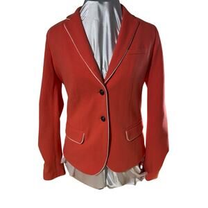 GAP Academy Lined Blazer, Coral with white Trim Accents  Preppy Classic Blazer